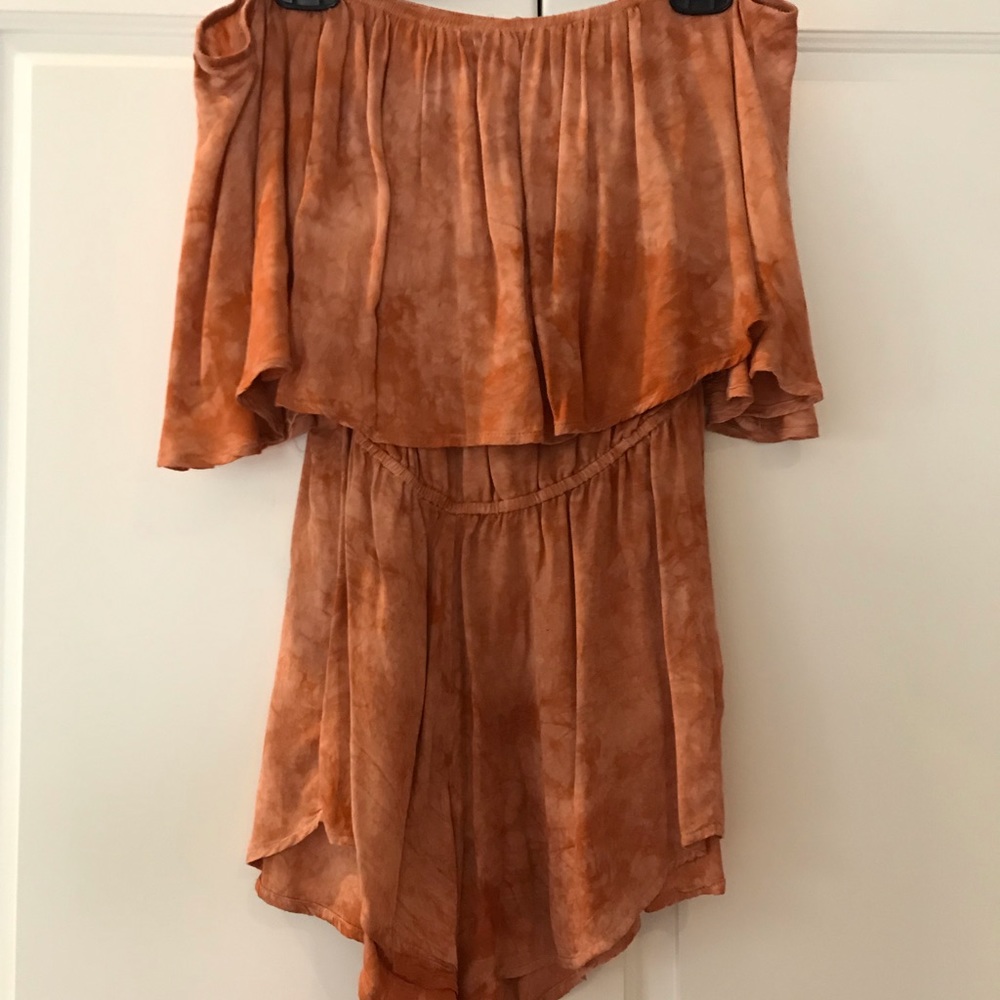 Blue Life Off the Shoulder Romper